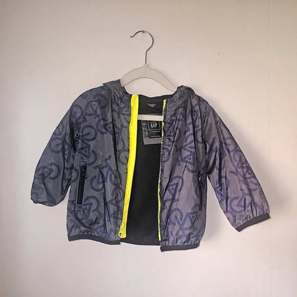 GAP | 12-18 mos | Blue and Black Bicycle Windbreaker - Picture 7 of 12